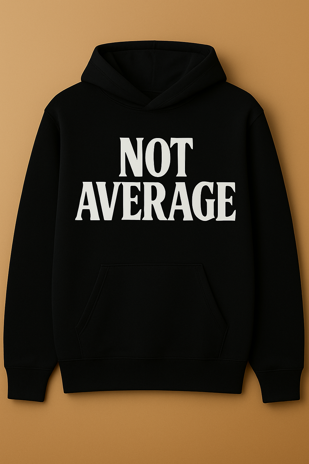 NOT AVERAGE™ Premium Hoodie (Black)