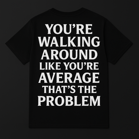 NOT AVERAGE – Short Sleeve Tee (Black)