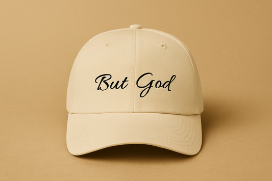 BUT GOD™ Premium Hat (Cream)